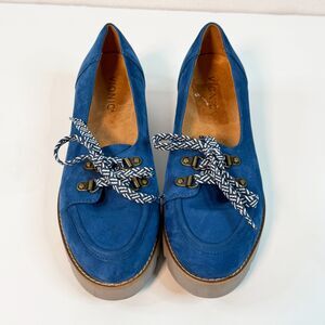 Vionic | Teagan Women's Oxford Lace-Up Casual Shoe | Blue | Sz 7.5